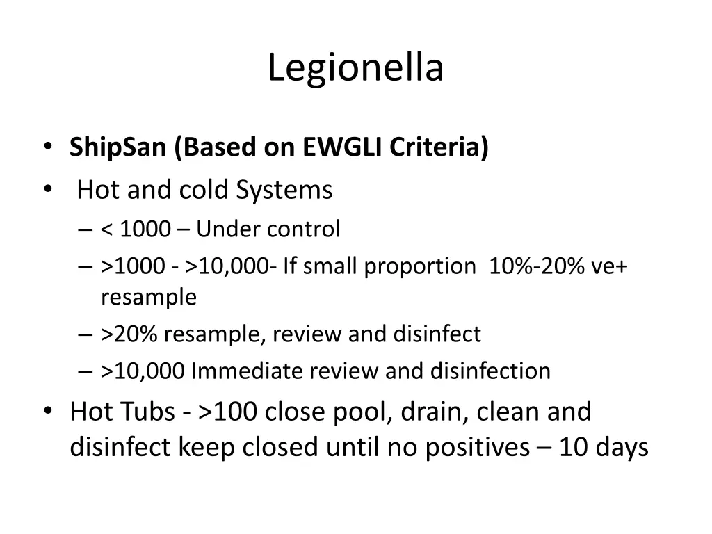 legionella