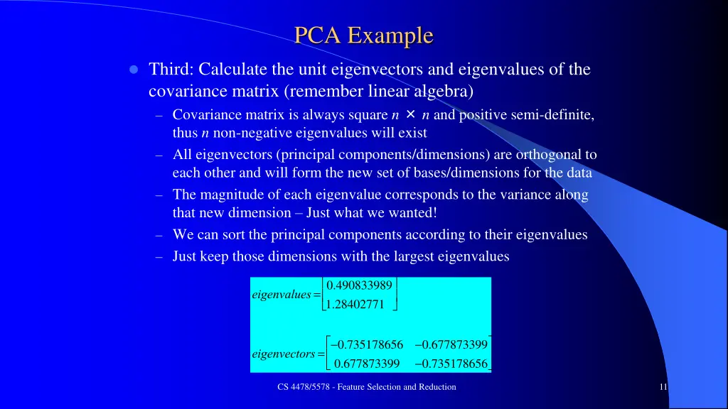 pca example 2