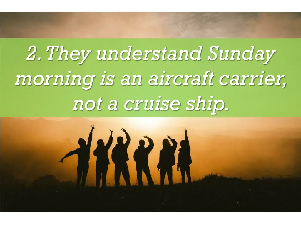 2 they understand sunday morning is an aircraft