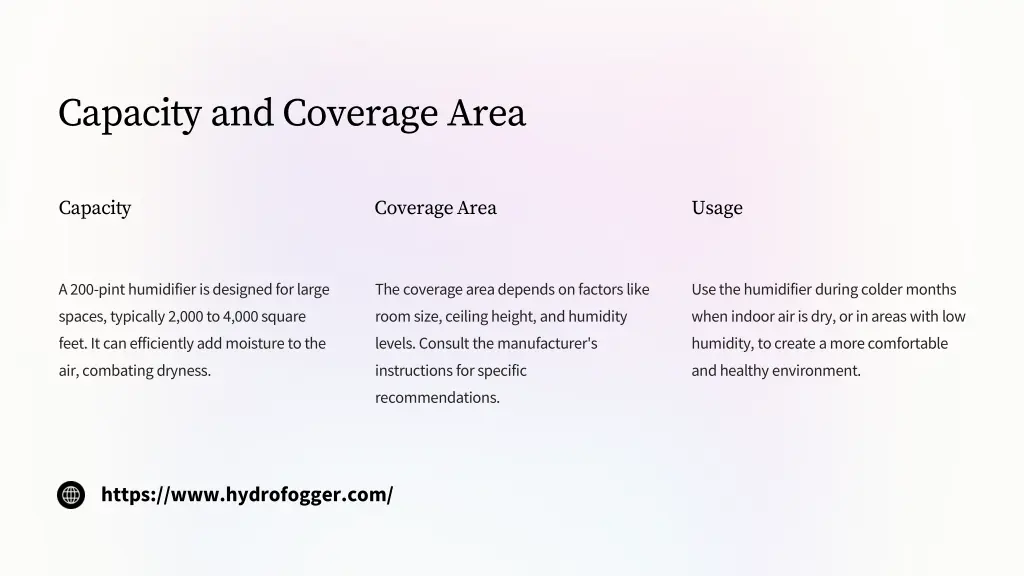 capacity and coverage area