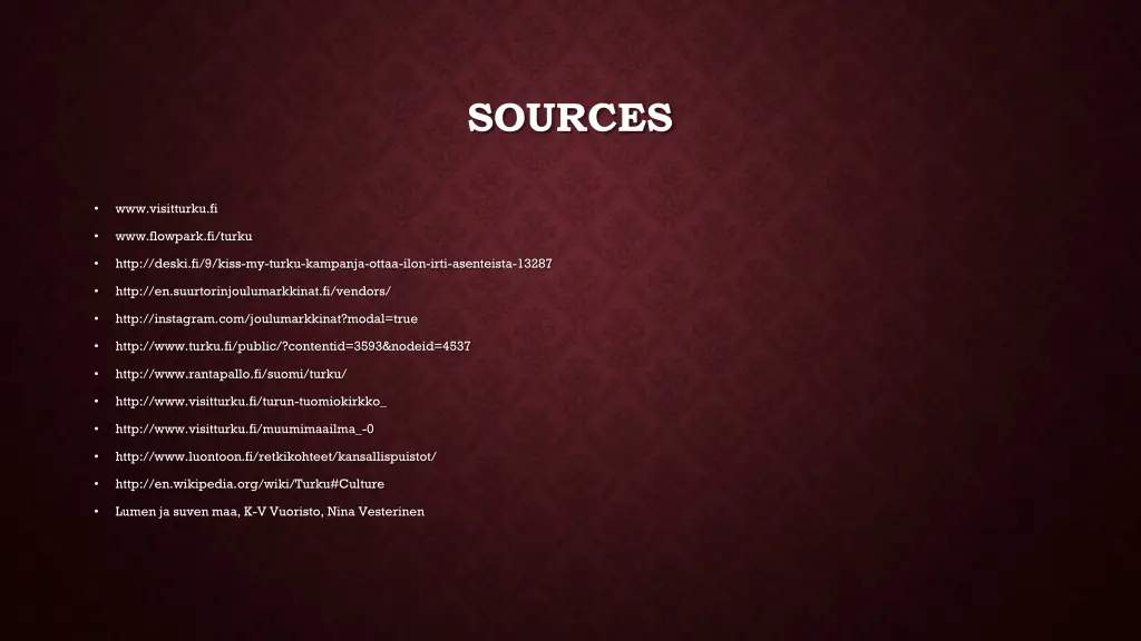 sources