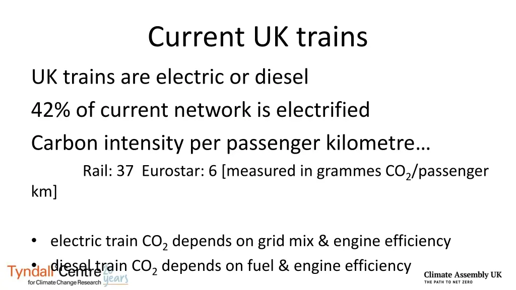 current uk trains