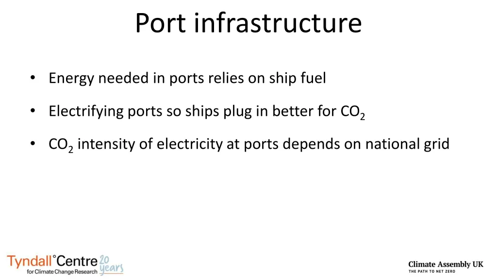 port infrastructure