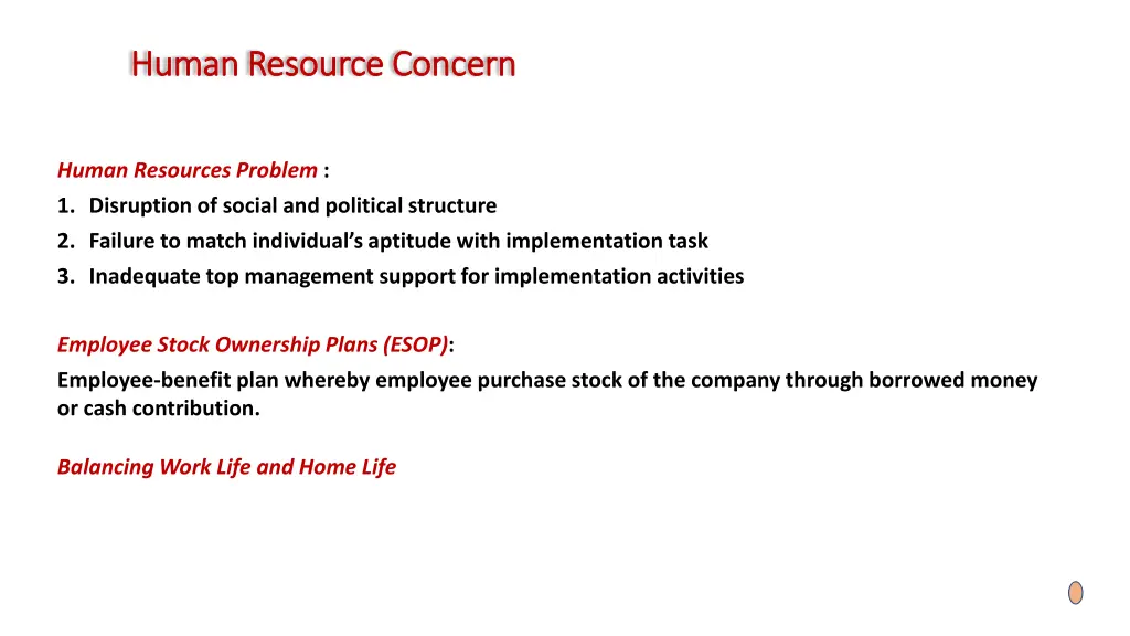 human resource concern human resource concern