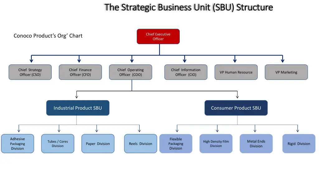 the strategic business unit sbu structure