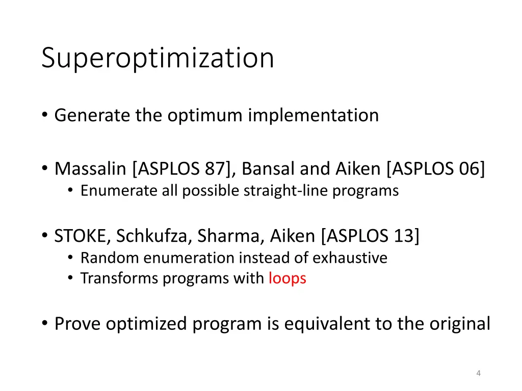 superoptimization