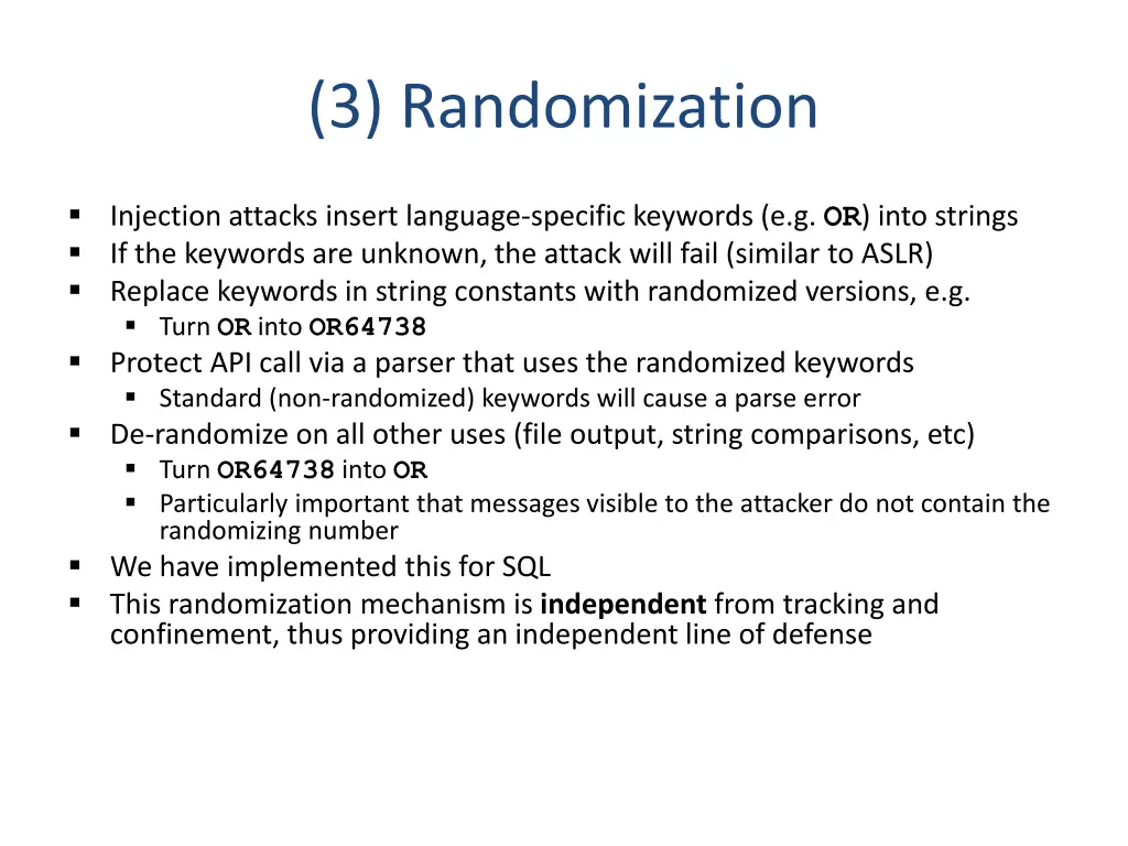 3 randomization