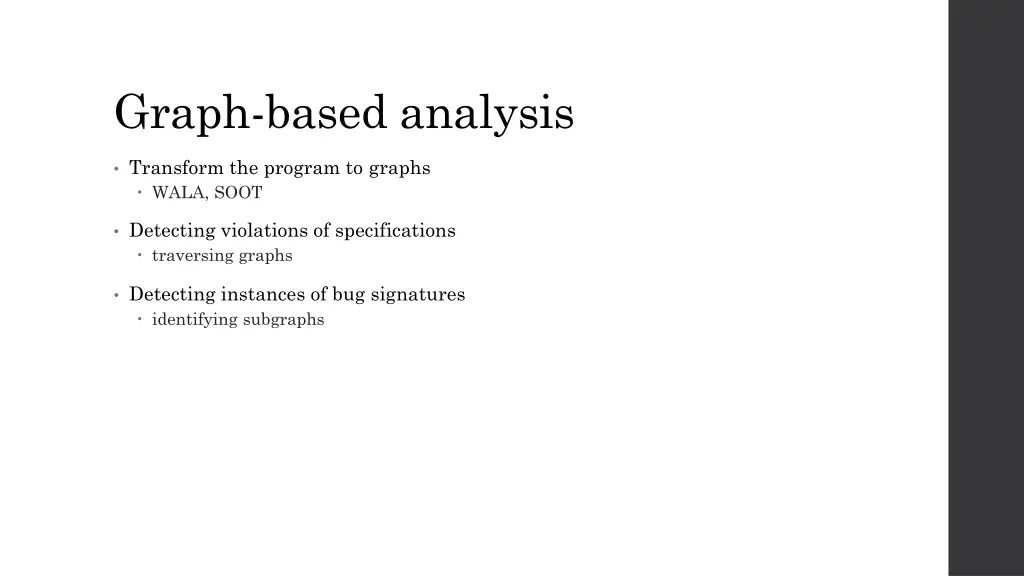 graph based analysis