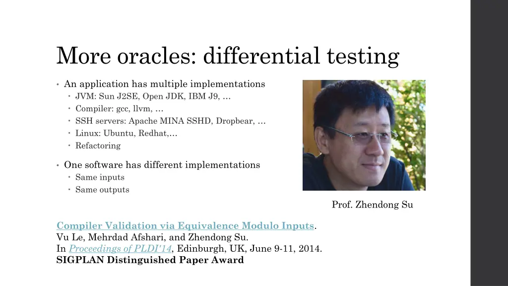 more oracles differential testing