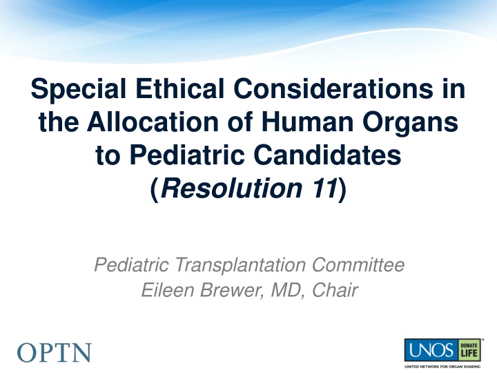 special ethical considerations in the allocation