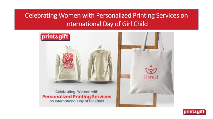 celebrating women with personalized printing