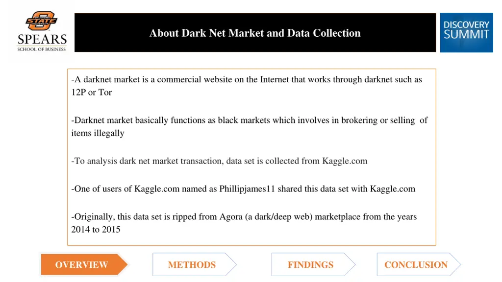 about dark net market and data collection