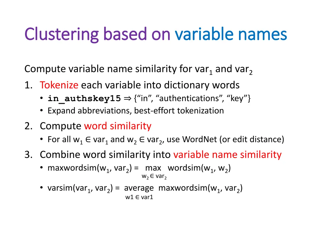 clustering based on clustering based on variable