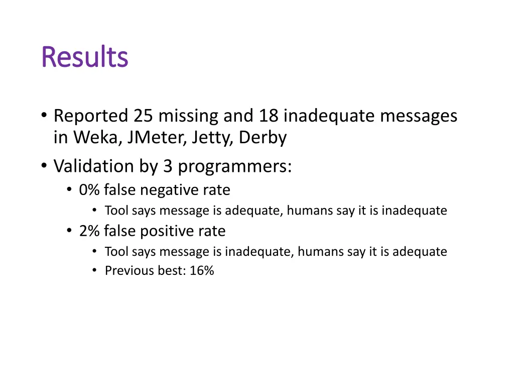 results results