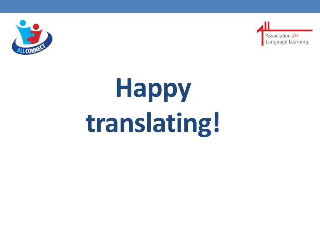 happy translating