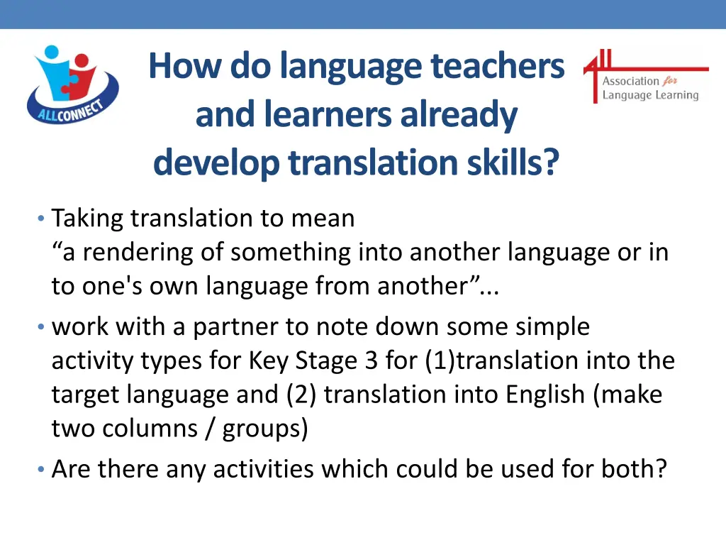 how do language teachers and learners already