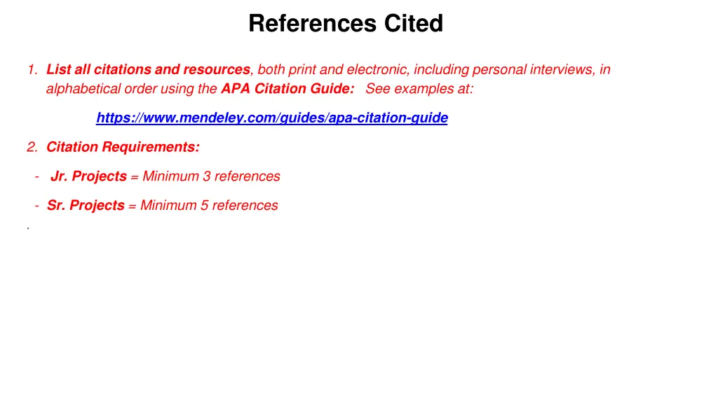 references cited