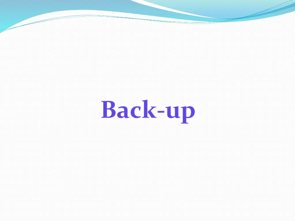 back up