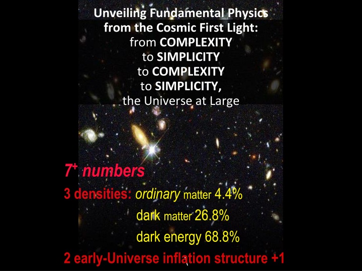 unveiling fundamental physics from the cosmic