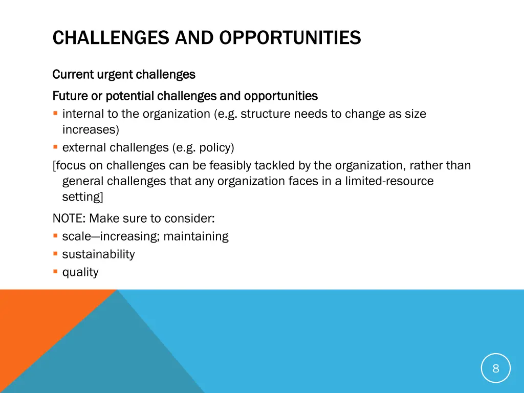 challenges and opportunities