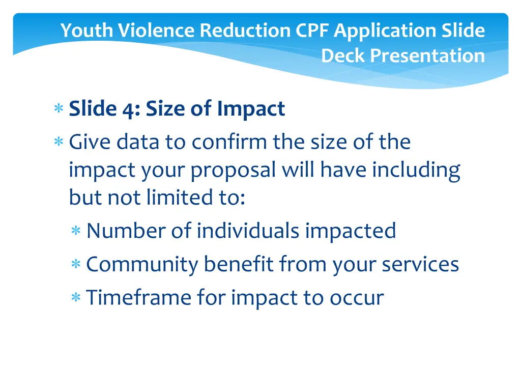 youth violence reduction cpf application slide 5