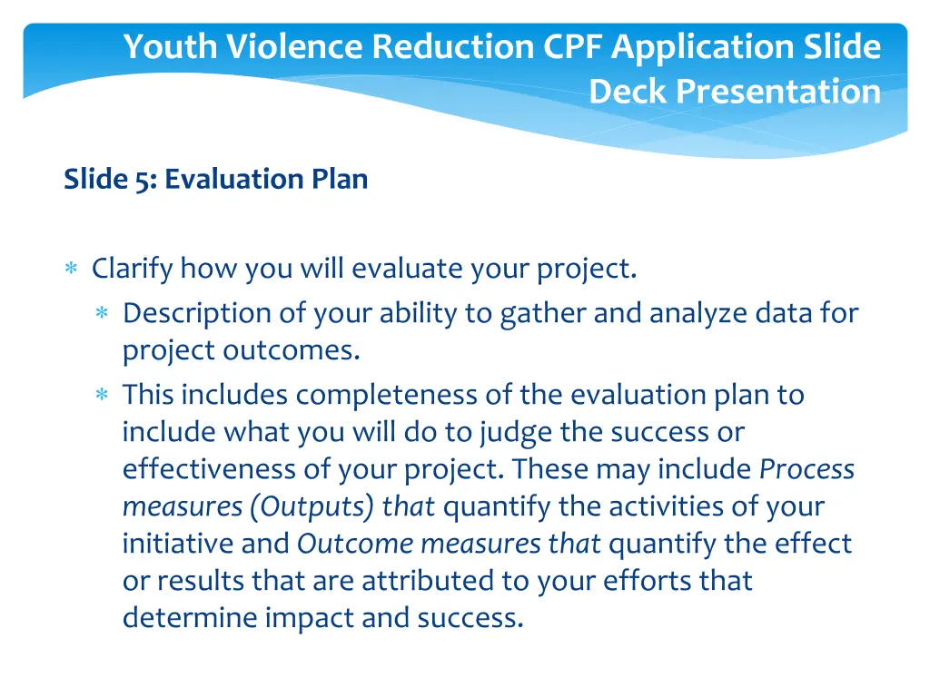 youth violence reduction cpf application slide 6