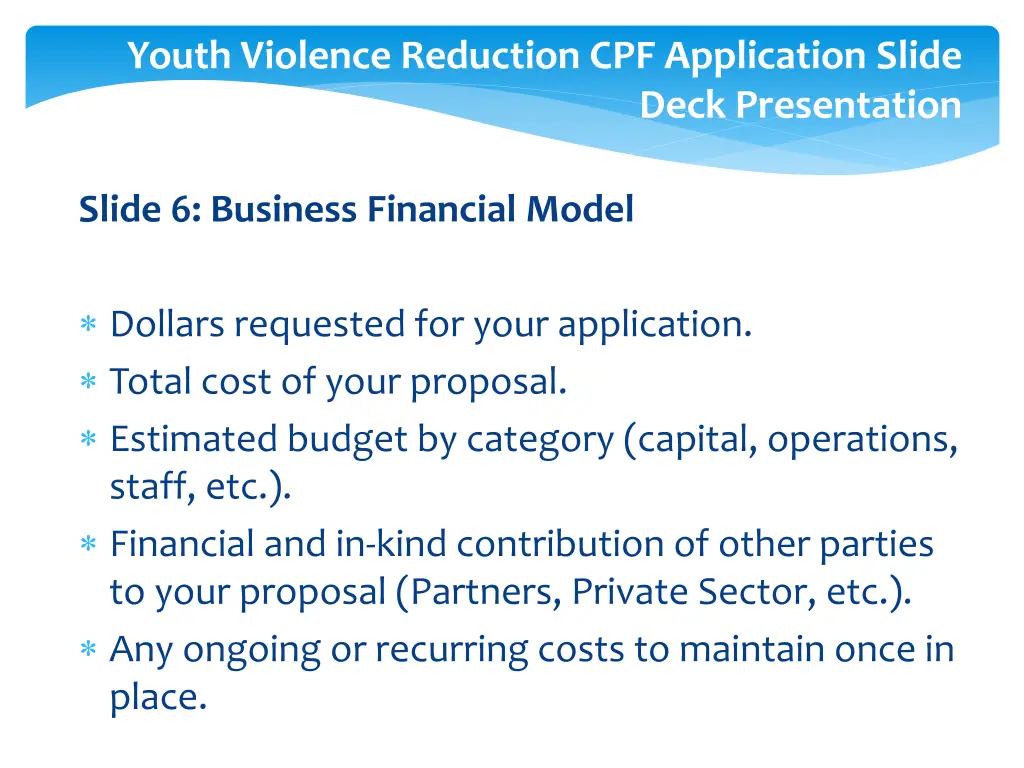 youth violence reduction cpf application slide 7