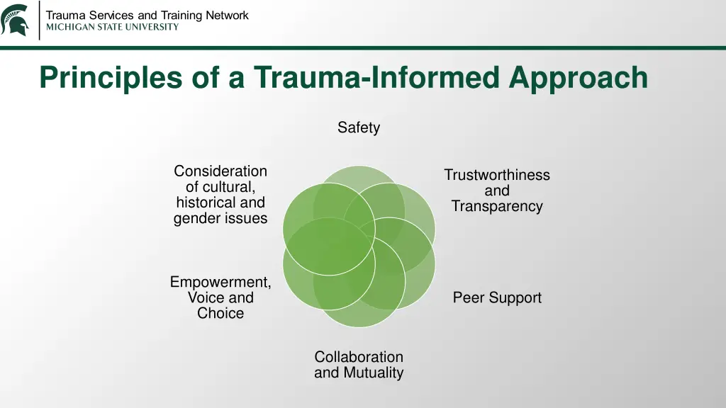 principles of a trauma informed approach