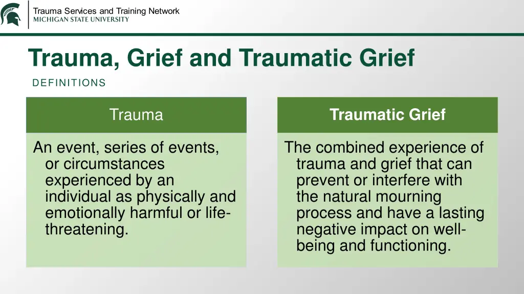 trauma grief and traumatic grief