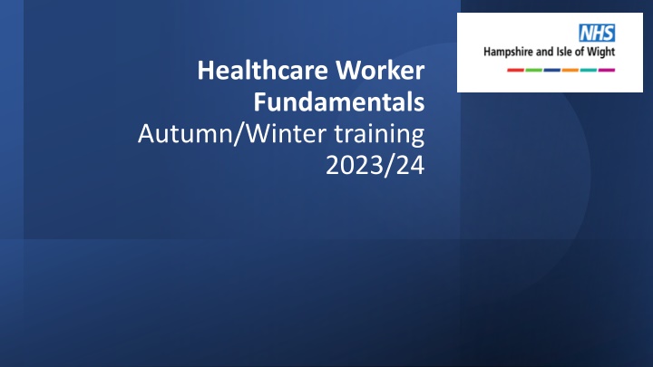 healthcare worker fundamentals autumn winter