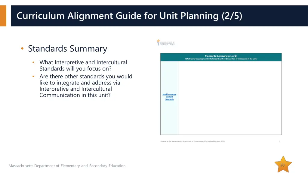 curriculum alignment guide for unit planning 2 5