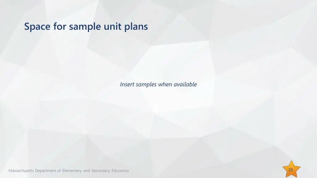 space for sample unit plans