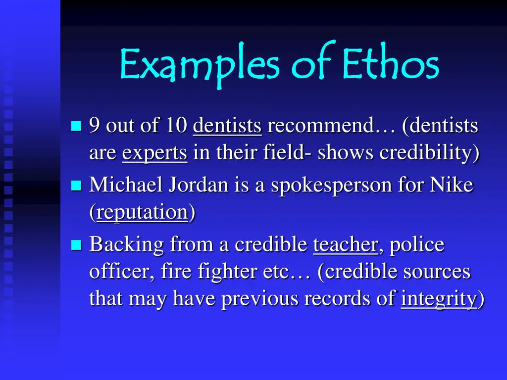 examples of ethos examples of ethos