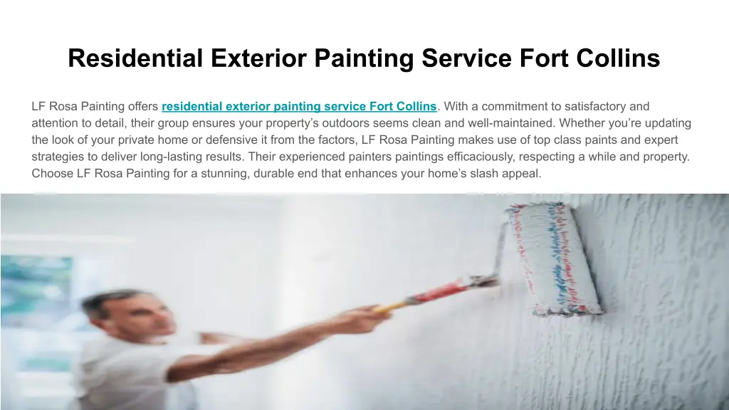 residential exterior painting service fort collins