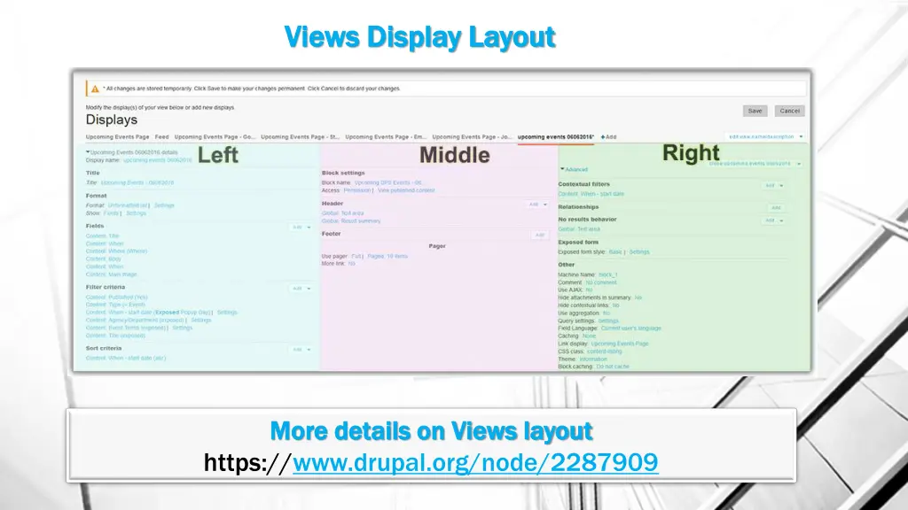 views display layout views display layout