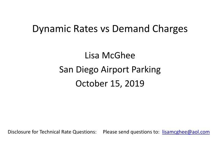 dynamic rates vs demand charges