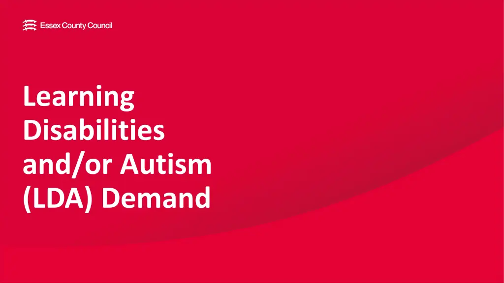 learning disabilities and or autism lda demand