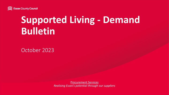 supported living demand bulletin