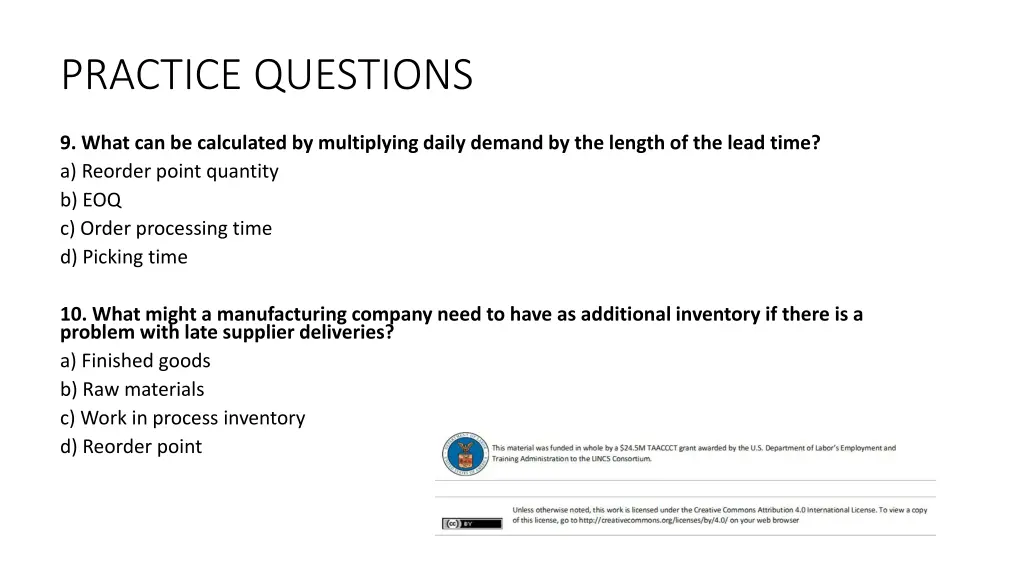 practice questions 2