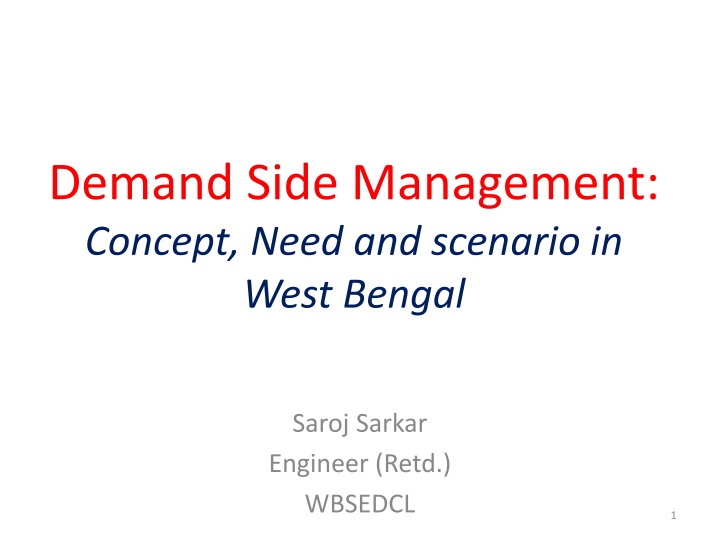 demand side management concept need and scenario