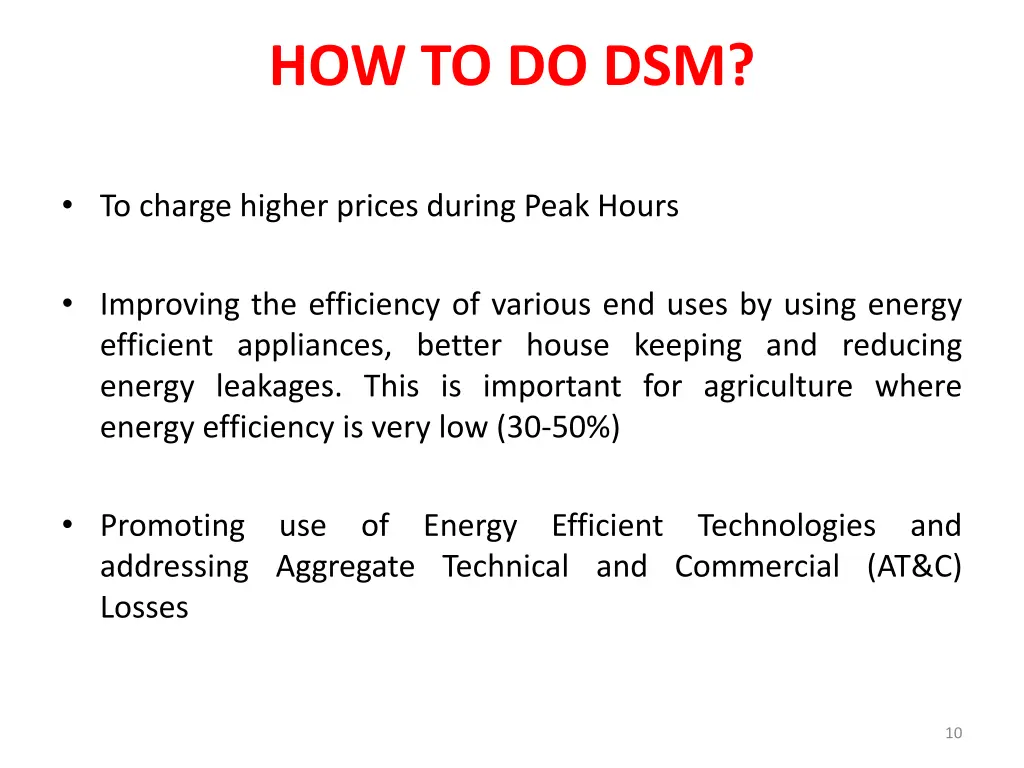 how to do dsm