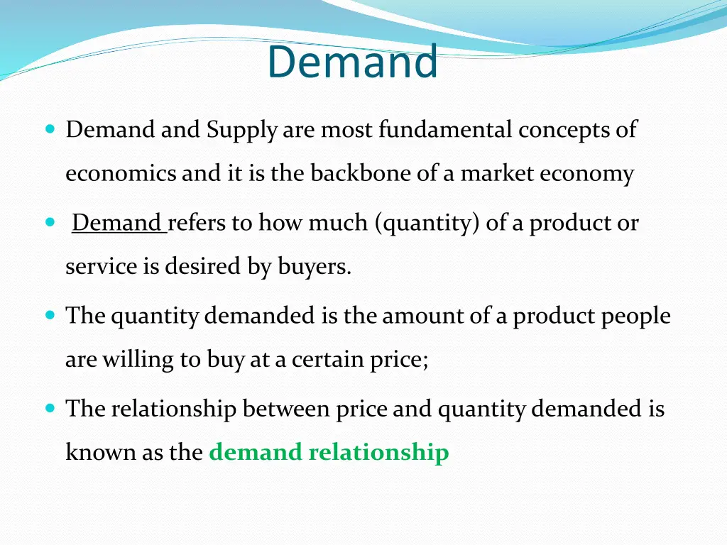 demand