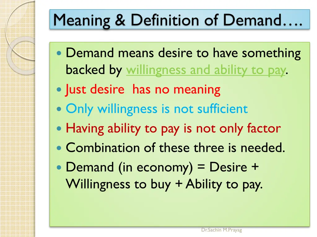 meaning definition of demand