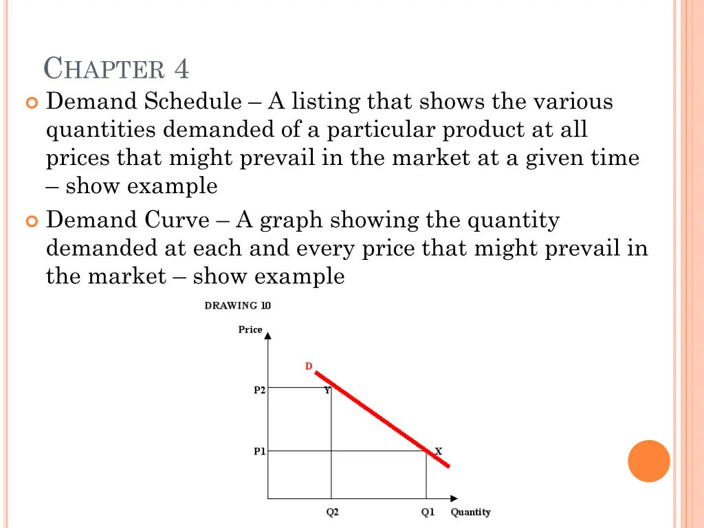 c hapter 4 demand schedule a listing that shows