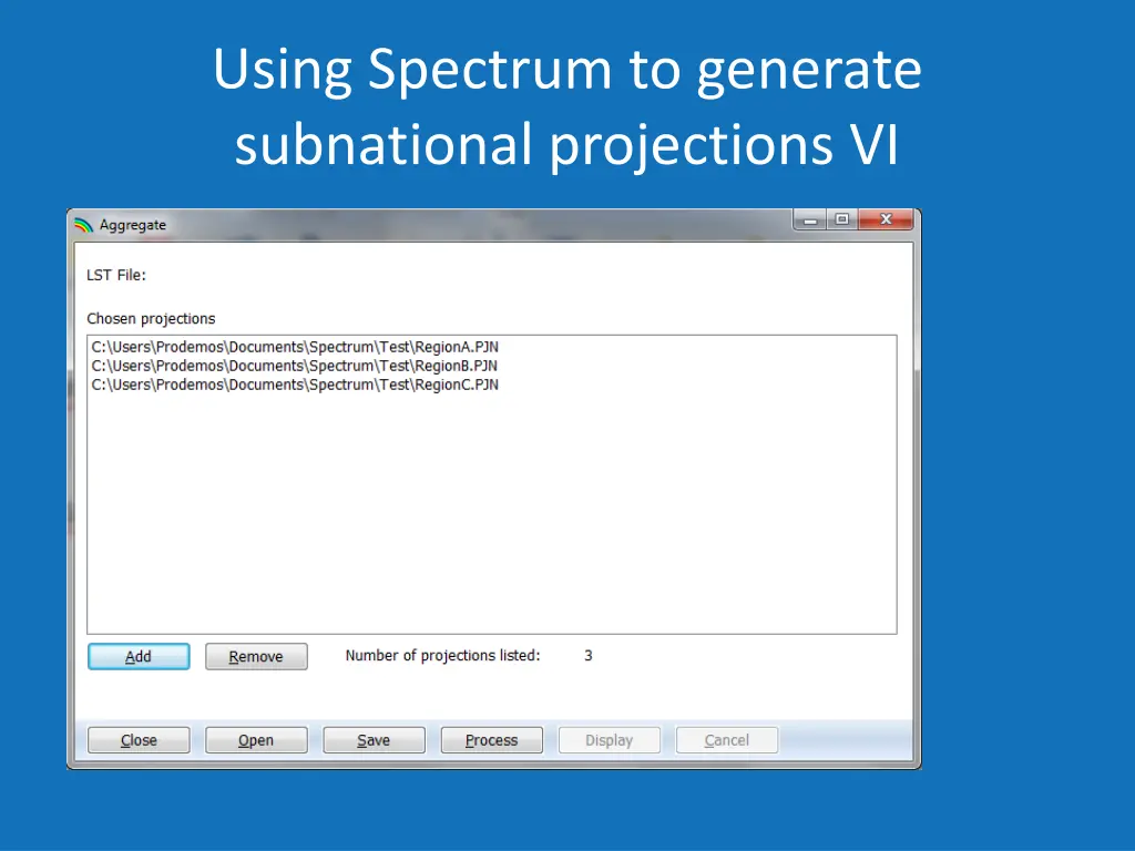 using spectrum to generate subnational 5