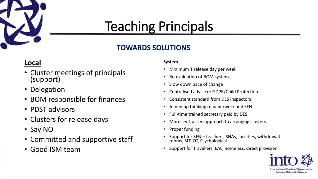 teaching principals teaching principals 1