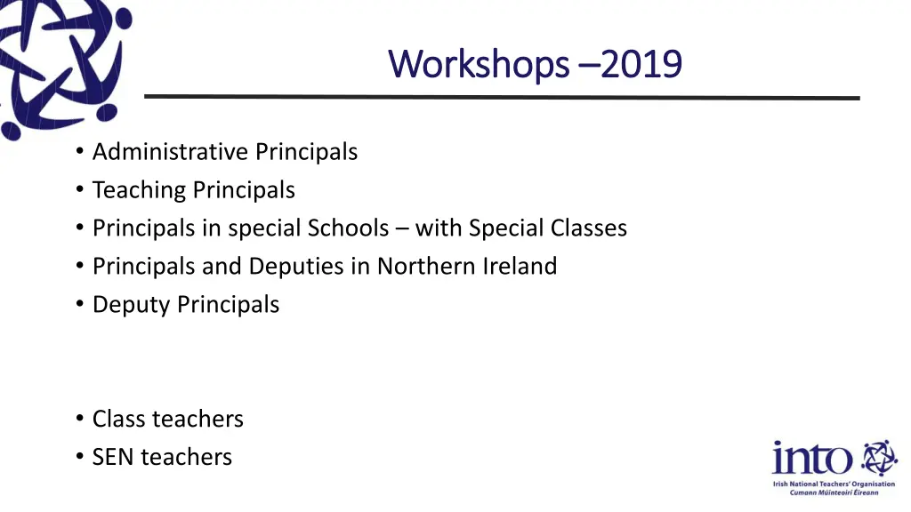 workshops workshops 2019