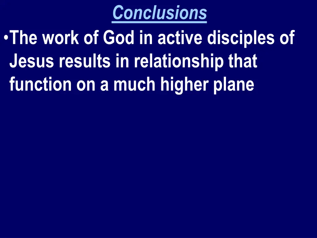 conclusions 1
