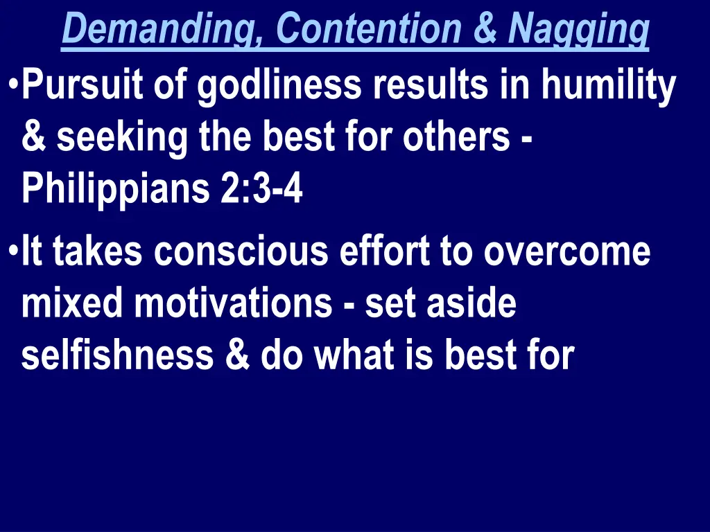 demanding contention nagging pursuit of godliness