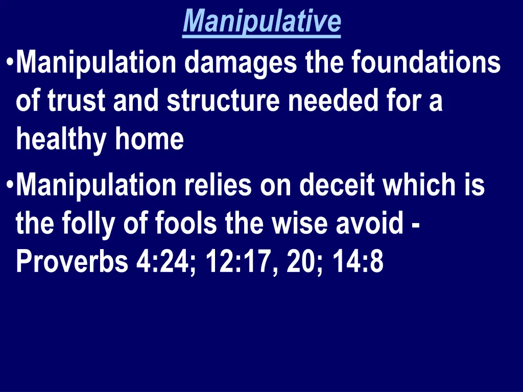 manipulative 2